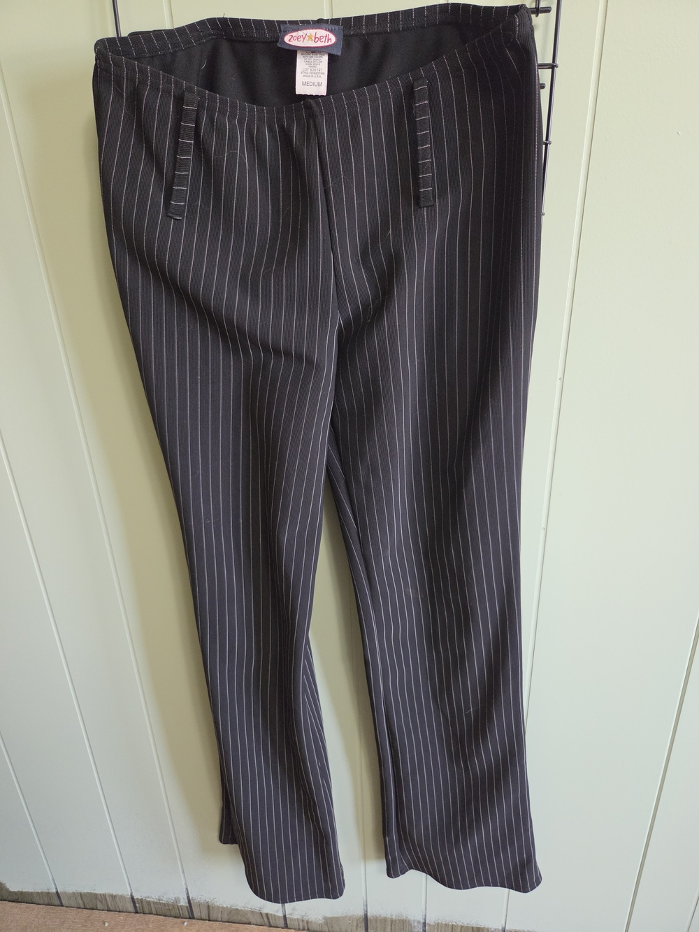 Vintage Black Pinstripe Women's Dress Pants
